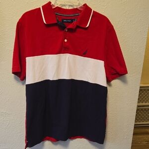 Nautica Men's Tricolor Polo Shirt
